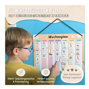 La lavagna magnetica settimanale per bambini Montessori può essere scritta e pulisci, ideale per indipendenza e organizzazione - Product Image 6