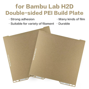 لوح بناء مزدوج الجوانب من ألياف الكربون PET مع نسيج PEI، صفيحة فولاذية مغناطيسية ذات نابض، سرير مسخن لطابعة Bambu Lab H2D ثلاثية الأبعاد - Product Image 6
