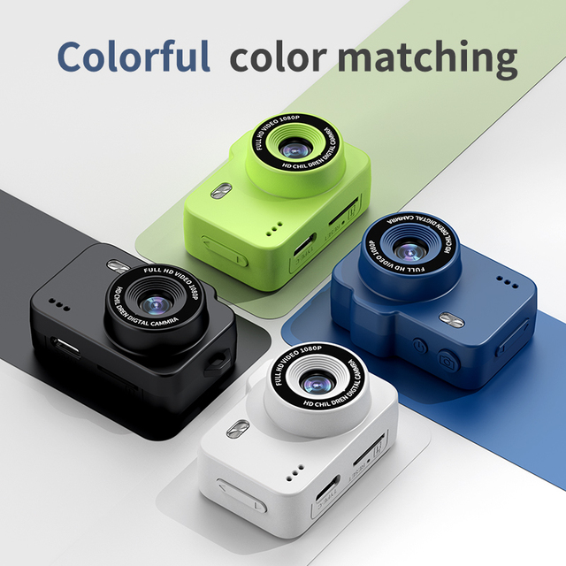 Mini Keychain Camera - FHD 1080P Mini Retro Digital Camera - Tiny Pocket Size Photo Video Cameras Portable Video Recorder