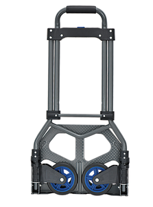 Chariot à main pliable en acier OEM à 2 roues, chariot à plateforme, revêtement en poudre argentée, pour le shopping, les déménagements intérieurs et extérieurs - Product Image 4