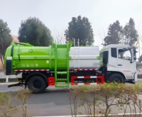 Camion de collecte de déchets alimentaires Dongfeng 4x2 de 10 m³ avec cuisine intégrée, chargement latéral, camion de traitement des déchets alimentaires à bas prix