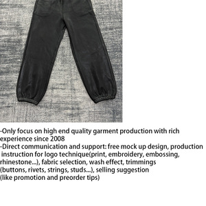 DENIMGUYS <span class=keywords><strong>Pantalon</strong></span> <span class=keywords><strong>de</strong></span> survêtement personnalisé pour <span class=keywords><strong>homme</strong></span>, épais, noir, avec cordon <span class=keywords><strong>de</strong></span> serrage, <span class=keywords><strong>taille</strong></span> élastique, en molleton bouclette 300 grammes - Product Image 4
