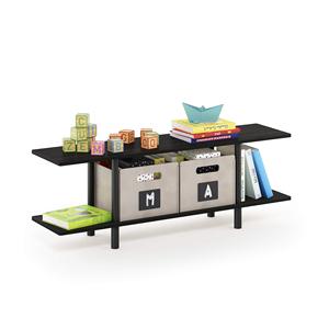 Rak tampilan sudut 4-Tier, rak serbaguna logam tipe berdiri hitam - Product Image 6