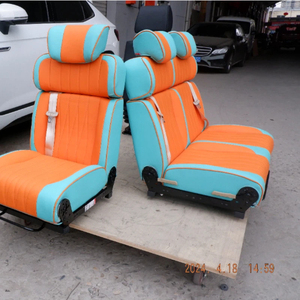 Asiento de Capitán de Lujo Convertible en Cama para Mercedes Sprinter, Silla de Viaje Premium para <span class=keywords><strong>SUV</strong></span> con Masaje y Soporte Lumbar - Product Image 5