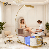 Fauteuils de Luxe Modernes Professionnels à Dossier Haut avec Spa pour Pieds, Massage, Manucure et Pédicure pour Salons de Manucure