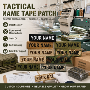 Écussons nominatifs personnalisés brodés en gros, patchs tactiques personnalisés à scratch pour uniformes et équipements - Product Image 6