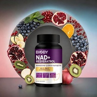 Capsules Bioby OEM à Marque Privée NAD+ Resvératrol Berbérine Quercétine Fisétine Soutien Cellulaire Anti-Âge 60 Capsules Végétaliennes