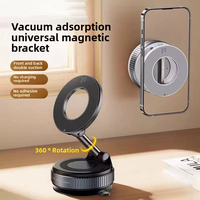 Support de téléphone portable magnétique rotatif à 360° en alliage K007 avec ventouse pour tableau de bord de voiture, navigation, bureau, table