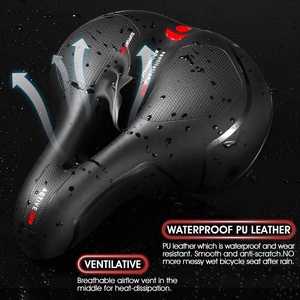 Aq1881 Không Thấm Nước Leo Núi/Thành Phố/Đường/Tập Thể Dục/Gấp Xe Đạp Yên Xe Đạp Sốc Hấp Thụ Đệm Đệm Bộ Nhớ Bọt Xe Đạp Yên Xe Đạp - Product Image 5