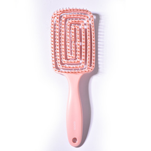 SongMay Peigne à cheveux droit avec logo personnalisé Brosse à cheveux démêlante en ABS avec fonction de massage du cuir chevelu pour extension de cheveux d'aération - Product Image 5