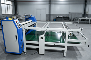 Presse à chaud rotative grand format, machine <span class=keywords><strong>de</strong></span> transfert par sublimation automatique à rouleaux CE, imprimante à rouleaux 1,6 m 1,7 m - Product Image 2