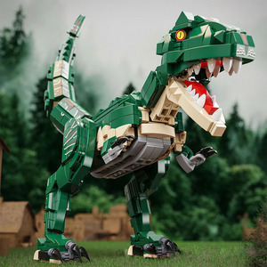 Bloques de Construcción de Plástico ABS de Tiranosaurio <span class=keywords><strong>Rex</strong></span>, Juego de Juguetes de Construcción DIY para Niños Mayores de 5 Años - Product Image 1