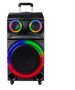 120W RGB ánh sáng bass loa hộp di động không dây xe đẩy ngoài trời DJ 12inch lớn bên loa - Product Image 3