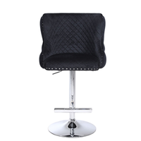 Chaises de bar nordiques de haute qualité Design moderne avec tissu à hauteur réglable pour hôtel et salle à manger