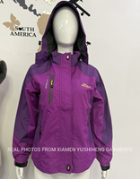 Dames Lichtgewicht Waterdichte Ski-jas Windjack met Capuchon Warme Winter Sneeuwjas Igana Softshell Regenjas Rits Buitengebruik Heren