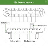Visgrootte Voedsel Slak Kiwi Sorteerder Grader Sorteermachine Granaatappel Levend Apollo Fruit Gewichtssorteermachine voor RVS