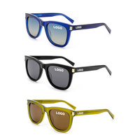 Lunettes de soleil de qualité, verres polarisés UV, fabricant de marques privées 2026, lunettes de soleil carrées de luxe en acétate à grande monture