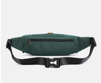 Sac banane de sport souple en nylon camouflage avec fermeture éclair, forme oreiller, étanche, pour course et cyclisme