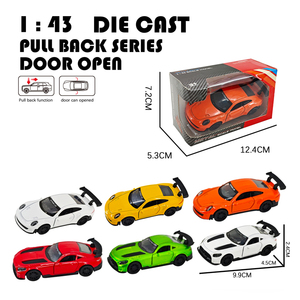 Nuovo modello di auto in lega di metallo pressofuso in lega di <span class=keywords><strong>1</strong></span>:<span class=keywords><strong>43</strong></span> per auto a frizione con porta aperta per auto modello in scala giocattolo per bambini e ragazzi - Product Image 2