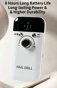 Rechargeable Dual-End Plastic <b>Nail</b> Drill Machine-Professional <b>Electric</b> <b>Nail</b> File with <b>Nail</b> Pusher Tool for Manicure & Pedicure - Product Image 6