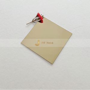 LL177 Placa de Acero Inoxidable con Acabado Espejo 8K en Color Púrpura PVD, Placa de Acero Inoxidable con Acabado Espejo 8K para Doblado y Soldadura, Corte en Color Dorado Champán - Product Image 1