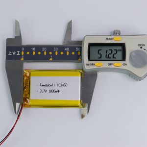 Batteria Ricaricabile agli Ioni di Litio Polimero Msds Li-ion 103450 6.66wh Lipo <span class=keywords><strong>3</strong></span>.7v 1800mah 2000mah - Product Image 2