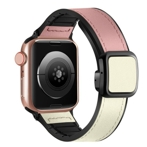 สายนาฬิกาหนังแม่เหล็กสุดหรู Upro สำหรับ Apple Watch 38 40 42 44 มม. 18 มม./20 มม./22 มม. ทนทานและกันน้ำ หัวเข็มขัดแบบ OEM สั่งทำได้ - Product Image 3