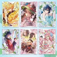Kartu Perdagangan Anime Jepang DL Motif Bunga Wisteria, Papan Koleksi Seni Foil Karakter Langka, Permainan Papan, Cetak Warna Penuh