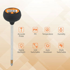 SMART SENSOR PH328 <span class=keywords><strong>Testeur</strong></span> <span class=keywords><strong>d</strong></span>'<span class=keywords><strong>humidité</strong></span> du sol, de température et de pH, compteur numérique portable <span class=keywords><strong>pour</strong></span> <span class=keywords><strong>plantes</strong></span> en pot, jardin <span class=keywords><strong>intérieur</strong></span> et extérieur - Product Image 4