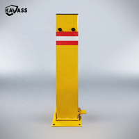 KAVASS Système de verrouillage interne à pivot pliable pliable pour le stationnement Borne de verrouillage avec base carrée