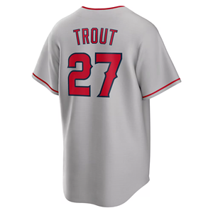 Maillots de baseball pour hommes 2026 en stock, vente en gros, livraison directe, brodés, 27 <span class=keywords><strong>Mike</strong></span> <span class=keywords><strong>Trout</strong></span>, 6 Anthony Rendon - Product Image 5