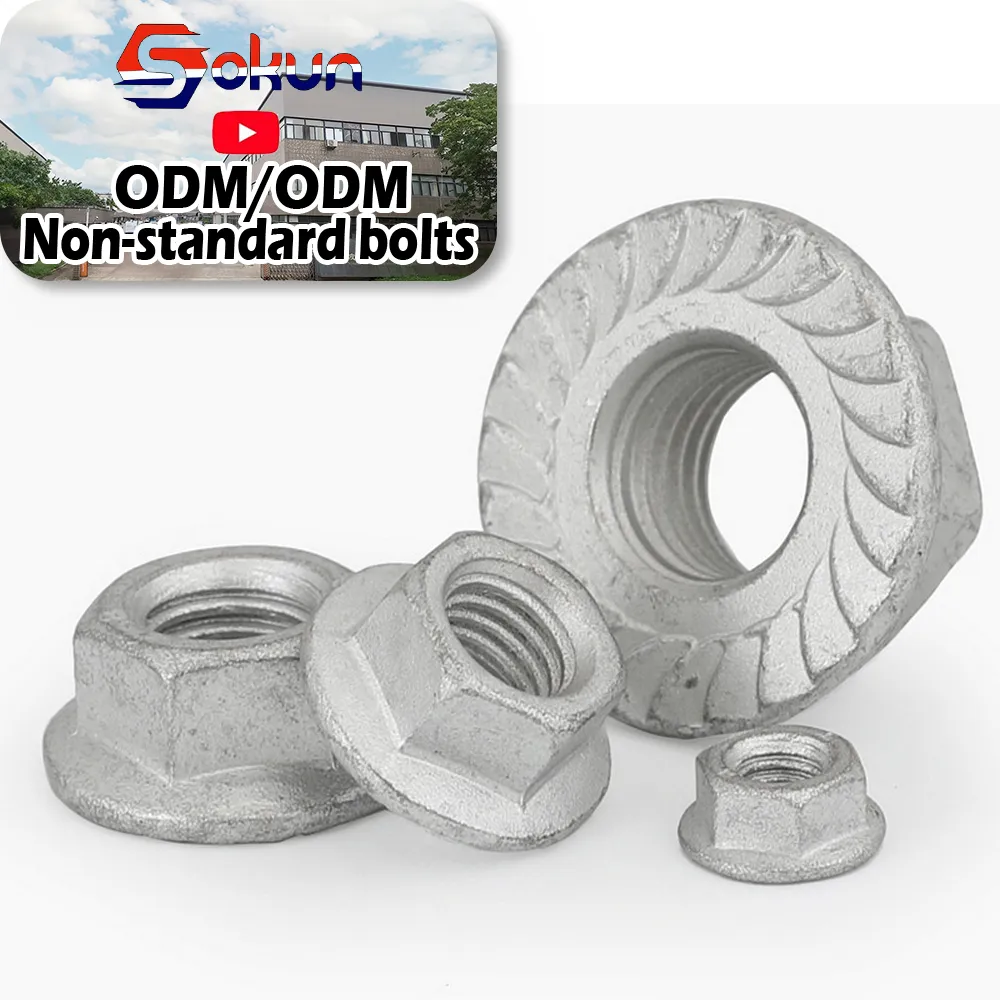 Outer Hexagon Flange Nut With Tooth Pad: Non-Slip Belt Pad Nut for Various Applications