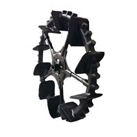 Roues anti-affaissement en caoutchouc massif Zhipeng pour transplanteur de riz haute vitesse, pièces détachées de machines agricoles, diamètre 950 mm, noires, longues