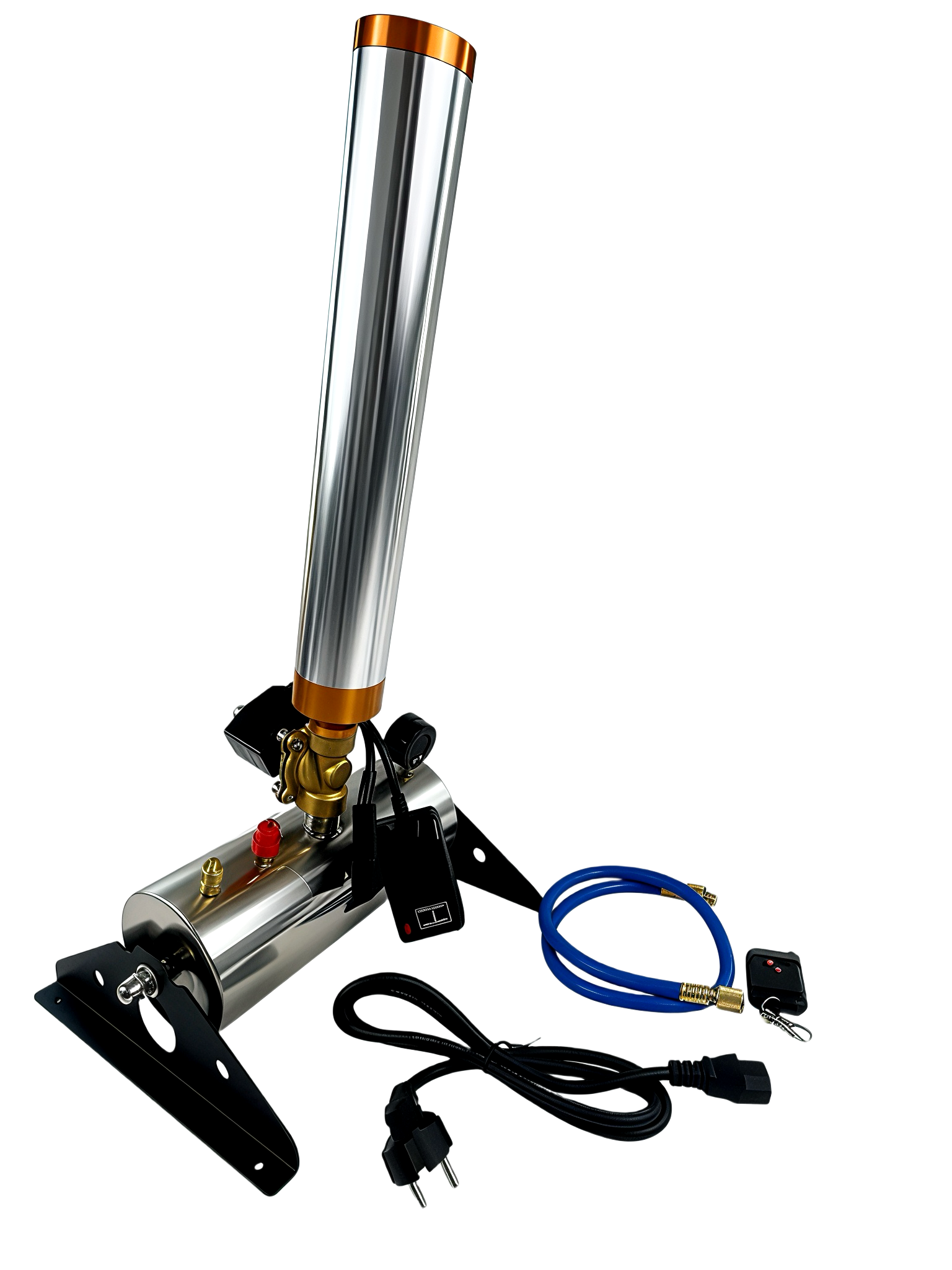 Machine de tir argentée