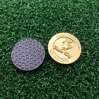 Accessoires de Golf personnalisés de haute qualité, vente en gros, Logo personnalisé magnétique 2D 3D marqueur de balle de Golf en métal en vrac