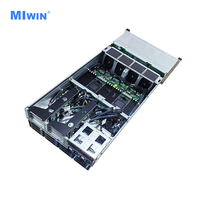 MIWIN Custom 2 Sapphire Rapids CPUs 6 PCIe 5.0 Slots 36 3.5-inch SAS Hard Disk OEM 4U Rack Cloud Storage Server Manufacturer