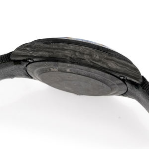 Montre de sport de luxe en fibre de carbone noire pure, cadran à aiguilles, bracelet 20 mm – Multifonctionnelle, inspirée des pilotes de course - Product Image 5