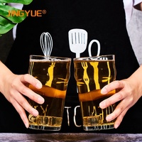 Verres à bière personnalisés gravés avec logo, 485 ml, transparents comme du cristal, commande en gros, vente en gros directe d'usine, verres à bière personnalisés pour cadeaux d'entreprise