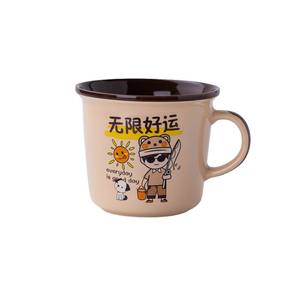 แก้วเซรามิค 340 มล. ลายการ์ตูน พิมพ์ลายสกรีน แก้วของขวัญ สำหรับกาแฟ ชา - Product Image 5