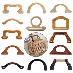 <span class=keywords><strong>Asa</strong></span> de madera <span class=keywords><strong>para</strong></span> bolso con cierre de beso y marco de bloqueo <span class=keywords><strong>para</strong></span> la fabricación de carteras DIY - Product Image 1