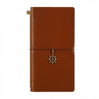 Carnet de notes en cuir imprimé, carnet vintage, journal personnalisé, bloc-notes avec accessoires