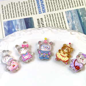 Figuras de resina translúcida de animales en colores mixtos para decoración del hogar y accesorios de manualidades. - Product Image 1