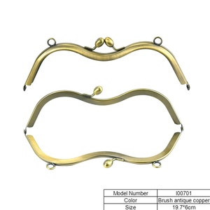 Marcos de metal para bolsos con forma personalizada, chapados en oro, con cierre, estilo moderno, precios de fábrica - Product Image 6