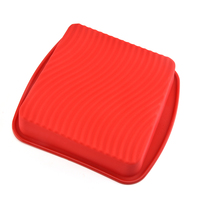 Moule à gâteau en silicone écologique personnalisable en forme de carré, outils de cuisson 3D et ustensiles de pâtisserie, modèle tendance TikTok, vente chaude en usine