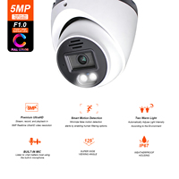 5MP PoE Security IP Camera,Color-Vu, F1.0 Super Aperture, Full Color,Human Motion Detection,Built-in Mic,Outdoor,Full Metal