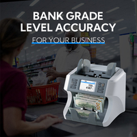 Bank Grade Cis Numéro de série Valeur multi-devises Compteur d'argent Électrique Portable Mixte Bill Détecteur Machine Comptage de billets
