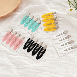 En gros Pinces à <span class=keywords><strong>cheveux</strong></span> sans pli, sans trace, colorées, en résine sans couture, pour maquillage et salon, pour femmes et franges - Product Image 2