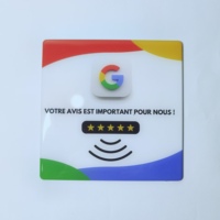 Pivot U-Card Personalisierte QR-Code-Bedruckte RFID-Karte Quadratische NFC Google-Bewertungskarte 13,56MHz Wasserdichter PVC PET Epoxy-Chip 213