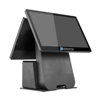Terminal de point de vente tactile Windows avec base en aluminium, 4 Go de RAM, machine de point de vente Windows
