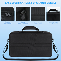 Nouveau sac dur croisé diagonal multifonctionnel pour console de jeu pour PS5 Pro/sac de rangement EVA à fermeture éclair mince